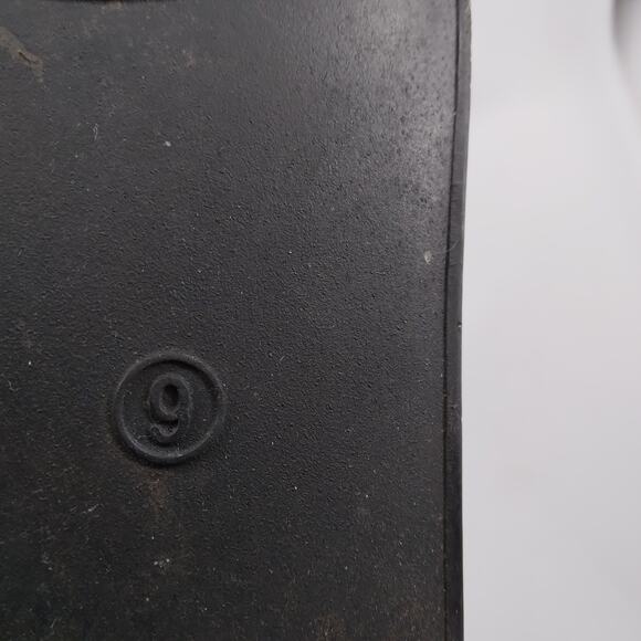 Jeffrey Campbell Rain Booties Size 9 Black Slip On Elastic Sides - Picture 4 of 9